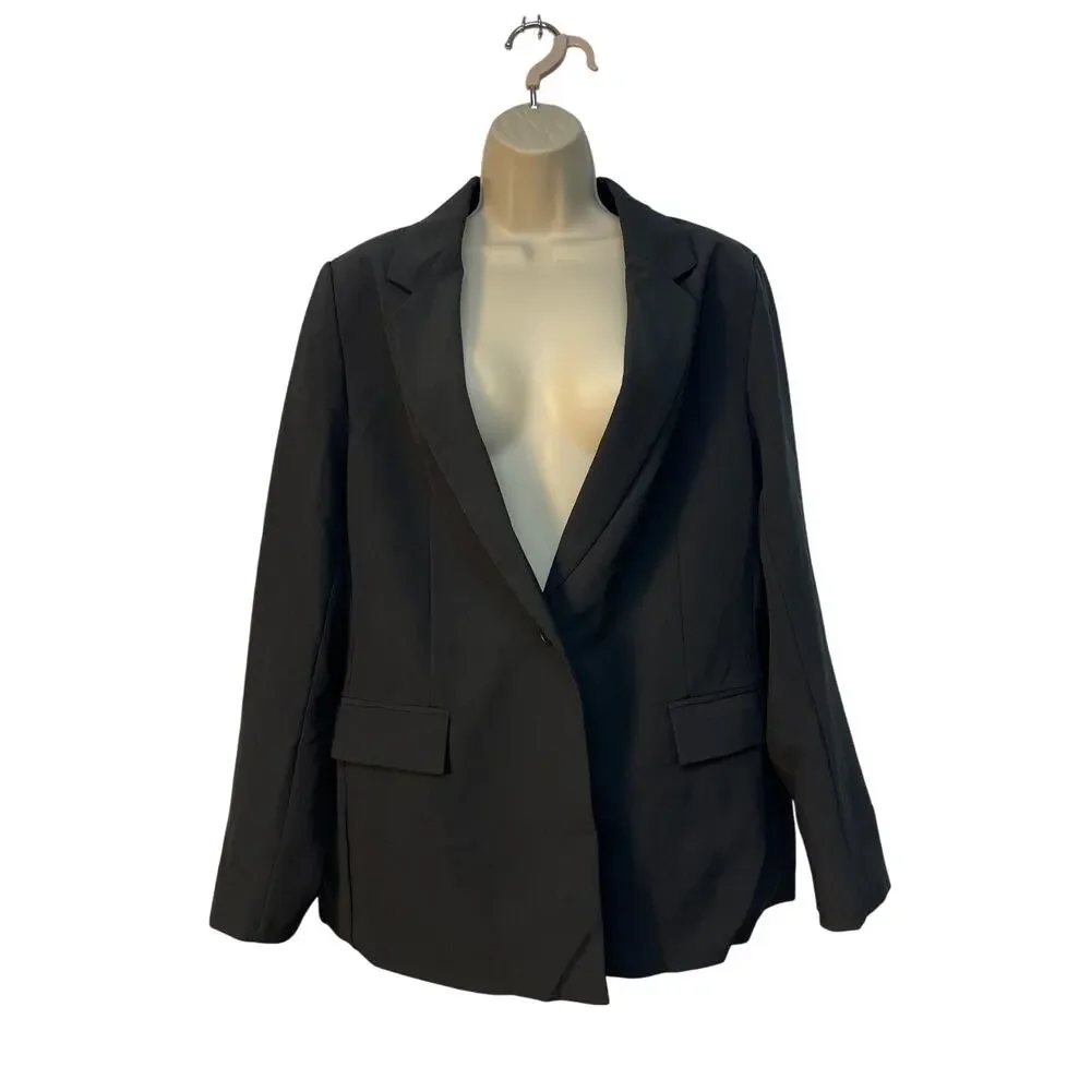 The Drop Women’s Long Blazer Color Black Size‎ XL NWT